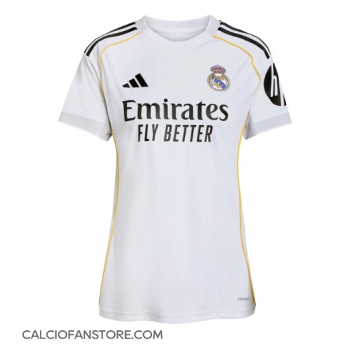 Maglia Calcio Real Madrid Prima Divisa Donna 2025-26 Manica Corta